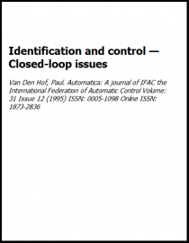 Identification and control — Closed-loop issues